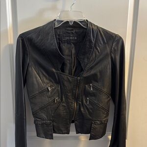 Zara Women's Black Leather Jacket